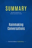 Publishing Businessnews - Summary: Rainmaking Conversations - Review and Analysis of Schultz and Doerr's Book.