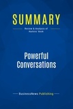 Publishing Businessnews - Summary: Powerful Conversations - Review and Analysis of Harkins' Book.