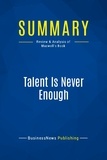 Publishing Businessnews - Summary: Talent Is Never Enough - Review and Analysis of Maxwell's Book.
