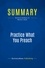 Publishing Businessnews - Summary: Practice What You Preach - Review and Analysis of Maister's Book.