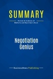 BusinessNews Publishing - Negotiation Genius - Review & Analysis of Malhotra and Bazerman's Book.