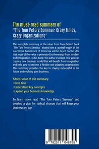 Summary: The Tom Peters Seminar. Review and Analysis of Peters' Book