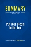 Publishing Businessnews - Summary: Put Your Dream to the Test - Review and Analysis of Maxwell's Book.