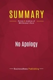 Publishing Businessnews - Summary: No Apology - Review and Analysis of Mitt Romney's Book.