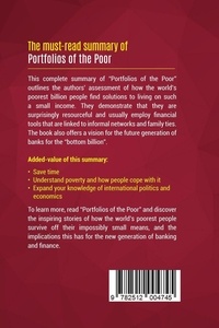 Summary: Portfolios of the Poor. Review and Analysis of Collins, Morduch, Rutherford and Ruthven's Book