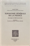 Ernest Nègre - Toponymie générale de la France - Volume 2, Formations non-romanes ; formations dialectales.