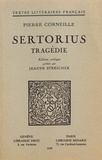 Pierre Corneille - Sertorius - Tragédie.