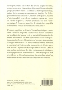 L'écriture de Joachim du Bellay. Le discours poétique dans "Les Regrets" - L'orthographe et la syntaxe dans les lettres de l'auteur