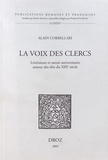 Alain Corbellari - La voix des clercs - Littérature et savoir universitaire autour des dits du XIIIe siècle.