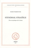 Marie Parmentier - Stendhal stratège - Pour une poétique de la lecture.