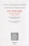 Clément Marot et Théodore de Bèze - Les psaumes en vers français avec leurs mélodies.