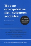 Pascal Bridel - Revue européenne des sciences sociales N° 141/2008 : Processus d'évaluation des sciences sociales : acteurs et valeurs.