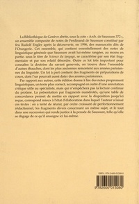 Science du langage. De la double essence du langage et autres documents du manuscrit BGE arch. de Saussure 372