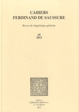 Daniele Gambarara - Cahiers Ferdinand de Saussure - Volume 65, 2012.