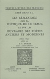 René Rapin - Les Réflexions sur la poétique de ce temps et sur les ouvrages des poètes anciens et modernes.