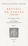 André Tissier - Recueil de farces (1450-1550) Tome 4 : .