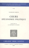Vilfredo Pareto - Cours d'économie politique - Tomes 1 et 2.