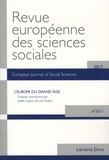 Massimo Borlandi - Revue européenne des sciences sociales N° 55-1/2017 : L'Europe du grand âge.