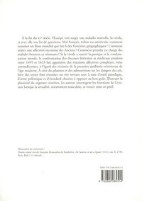 Vénus malade. Représentation de la vérole et des vérolés dans les discours littéraires et médicaux en France (1495-1633)