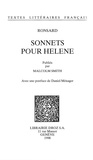Pierre de Ronsard - Sonnets pour Hélène.