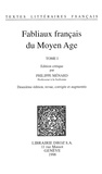  XXX - Fabliaux français du Moyen Age. Tome I - Deuxième édition, revue, corrigée et augmentée.