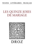 Jean Rychner - Les XV joies de mariage.