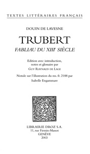 De lavesne Douin - Trubert - Fabliau du XIIIe siècle.
