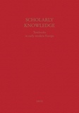 Emidio Campi et Simone De Angelis - Scholary Knowledge - Textbooks in early modern Europe.
