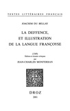 Joachim Du Bellay - La deffence et illustration de la langue françoyse - Et L'olive.