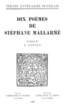 St phane Mallarm - Dix poèmes.