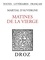 Auvergne martial D' - Matines de la Vierge.