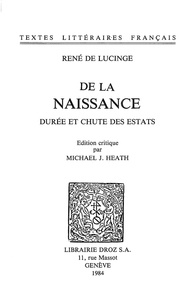 Lucinge ren De - De la Naissance, durée et chute des estats.