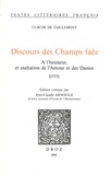 Taillemont claude De - Discours des Champs faëz : A l'honneur et exaltation de l'Amour et des Dames.