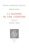 Lucinge ren De - La Manière de lire l'histoire.