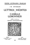 Joris-Karl Huysmans et Gustave Vanwelkenhuyzen - Lettres inédites à Camille Lemonnier.