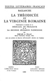 Pierre-Simon Ballanche et O. Haac - La Théodicée et la Virginie romaine.