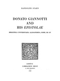 Randolph Starn - Donato Giannotti and his «Epistolæ» : Biblioteca Universitaria Alessandrina, Rome, Ms. 107.