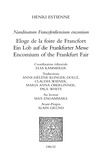Henri Estienne - Nundinarum Francofordiensium encomium - Eloge de la foire de Francfort.