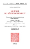 Pierre de L'Estoile - Journal du règne de Henri IV - Tome 4, 1599-1603.