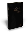 Louis Segond - La Sainte Bible - Bible d'étude avec parallèles, couverture souple, fibrocuir noir, tranche or, onglets.