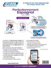 Perfectionnement espagnol. Super pack avec 1 livre, 1 cd mp3 et 4 cd audio