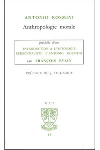 François Evain - Bap n13 - introduction a l'ontologie personnaliste d'antonio rosmini.
