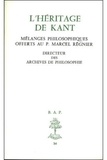Mélanges Regnier - L'héritage de Kant.