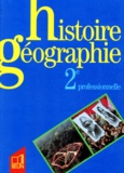 Eric Till et Rémy Knafou - Histoire géographie, 2e professionnelle.