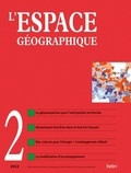  Belin - L'espace géographique Tome 41 N° 2/2012 : .