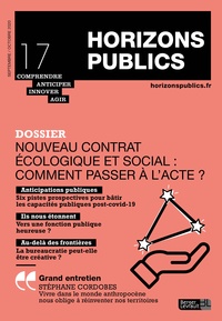  Berger-Levrault - Nouveau contrat écologique et social : comment passer à l'acte ? - Horizons publics no 17 septembre-octobre 2020.