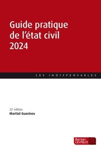 Martial Guarinos - Guide pratique de l'état civil.