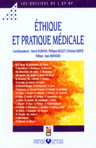 Philippe Biclet et  Collectif - Ethique et pratique médicale.