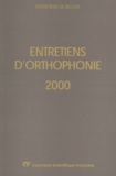 Didier-Jacques Duché - Entretiens d'orthophonie 2000.