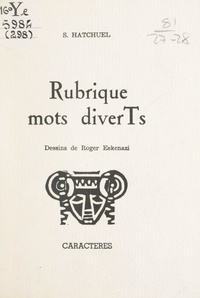 Sami Hatchuel et Roger Eskenazi - Rubriques mots diverTs.